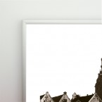 Zdjęcie "bulwar nadbrzeżny w Elblągu" w ramie alum. 9x21mm