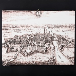 Obraz na płótnie "Panorama Elbląga 1616 r." (reprodukcja)